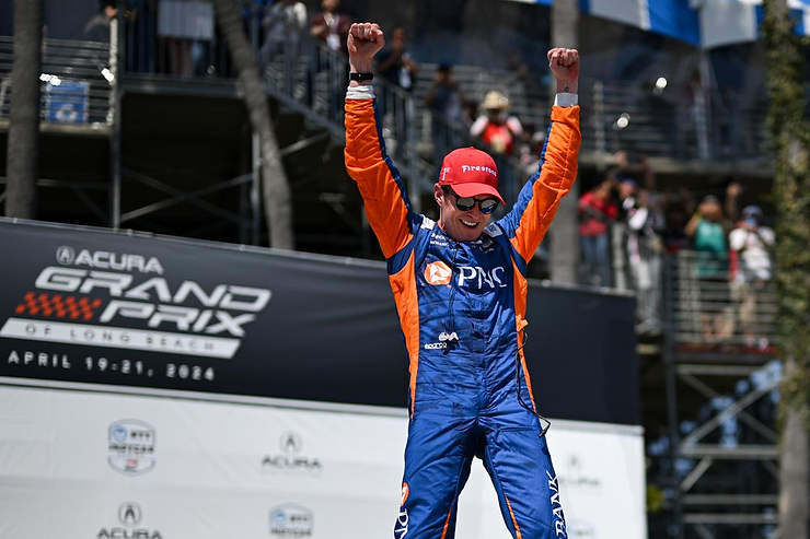 Scott Dixon after win