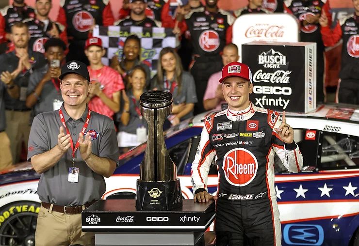 Christopher Bell after a win