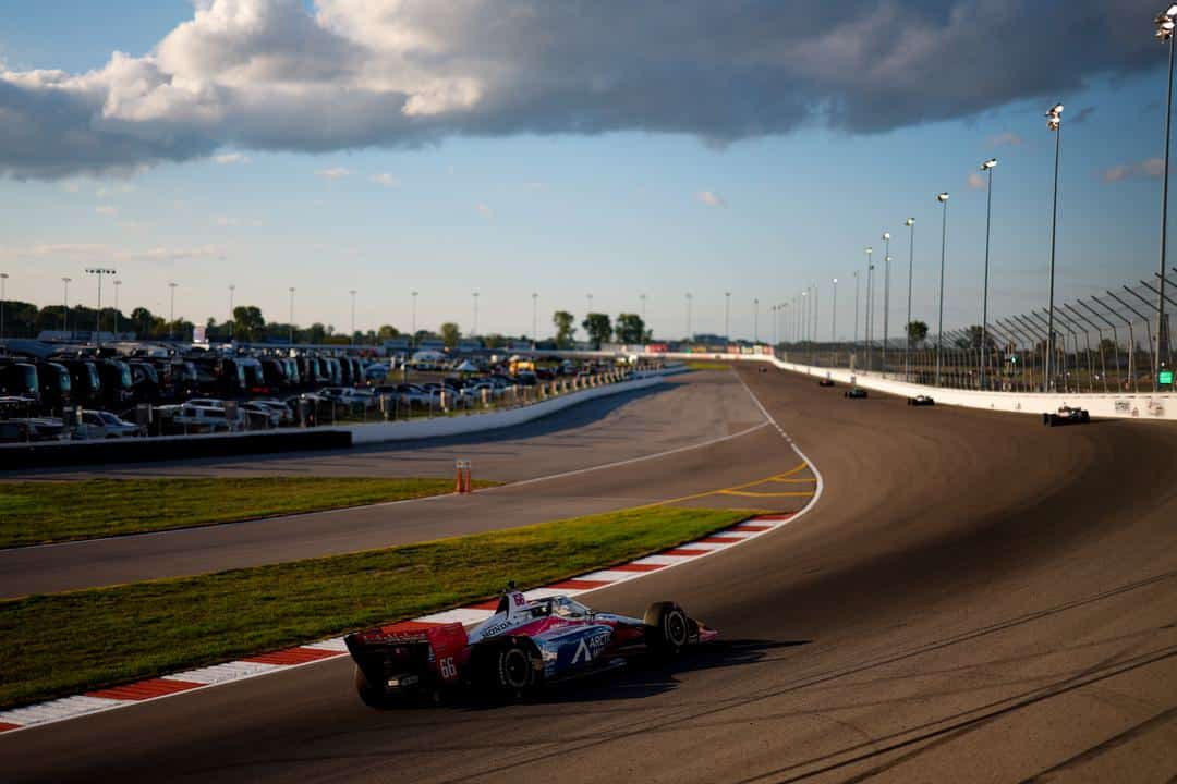 David Malukas drives at World Wide Technology Raceway.