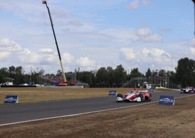 Josef Newgarden drives at Portland.