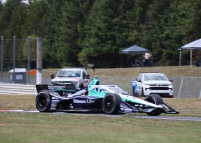 Marcus Ericsson drives at Portland.