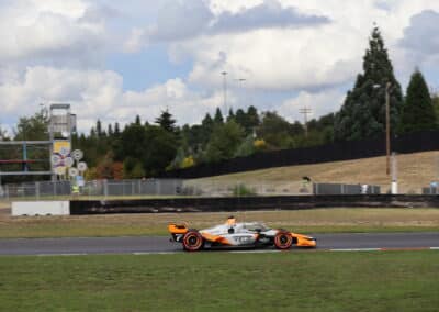 Alexander Rossi drives at Portland.