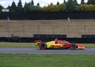 Alex Palou drives at Portland.