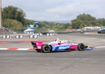 Felix Rosenqvist drives at Portland.