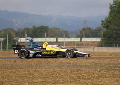 Colton Herta drives at Portland.