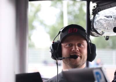 Felix Rosenqvist looks on at Portland.