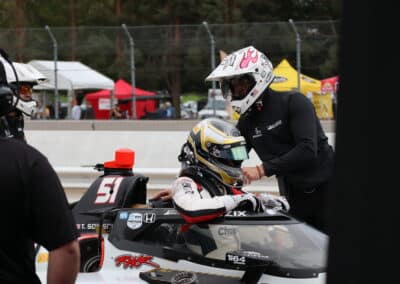 Toby Sowery gets into his car at Portland.