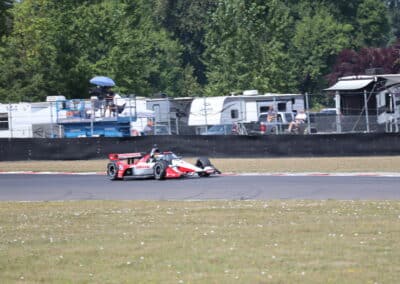 Graham Rahal drives at Portland.