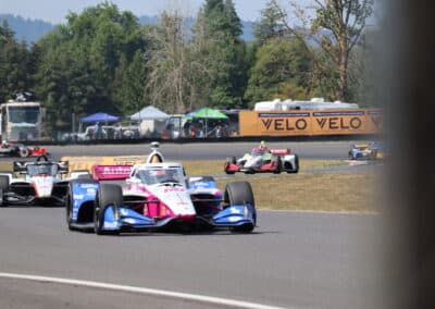 Felix Rosenqvist drives at Portland.