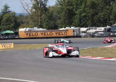 Josef Newgarden drives at Portland.