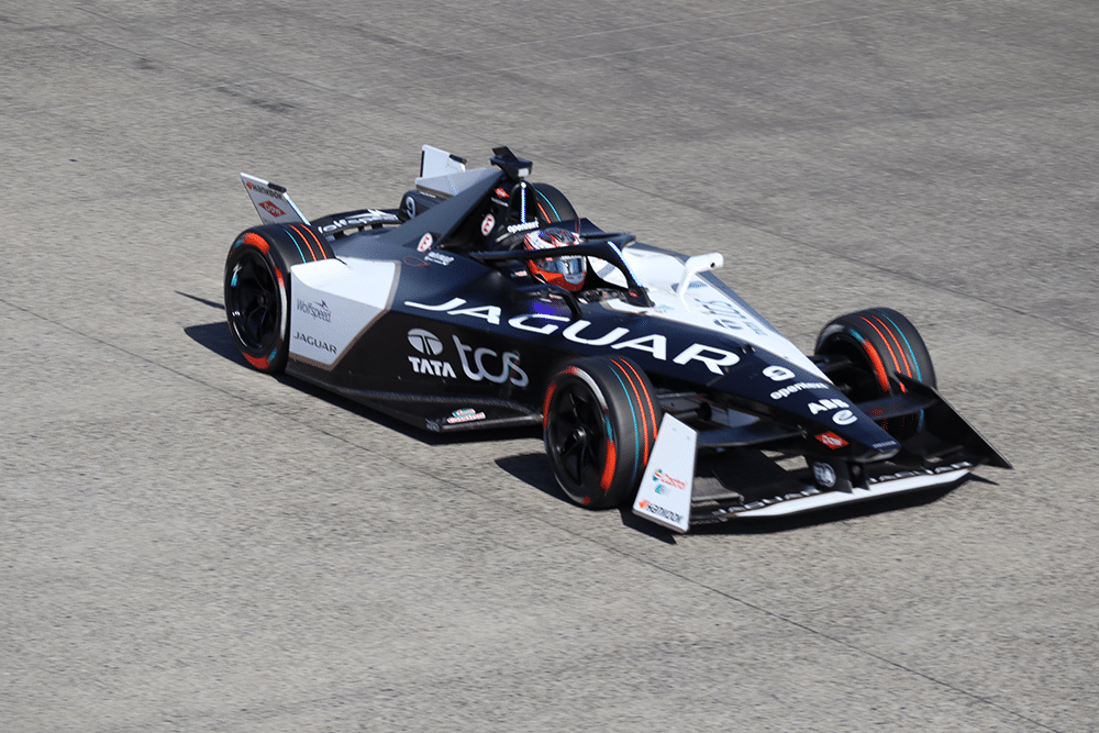 Car on track at Portland International Raceway