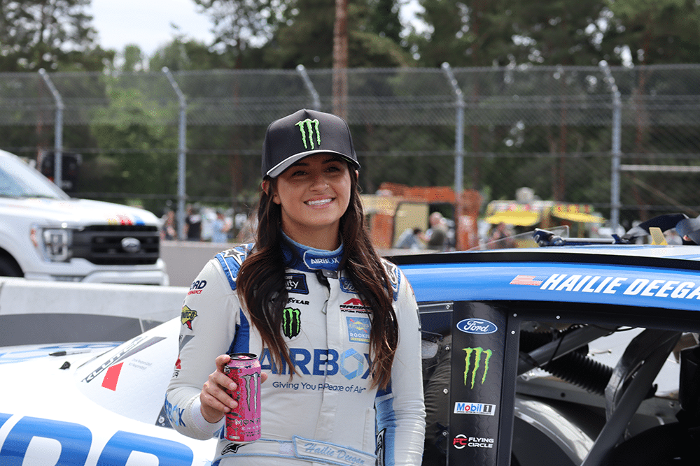 NASCAR driver Hailie Deegan at Portland International Raceway