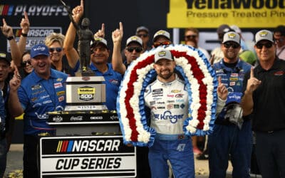 YellaWood 500: Ricky Stenhouse Jr. survives to win wild Talladega race