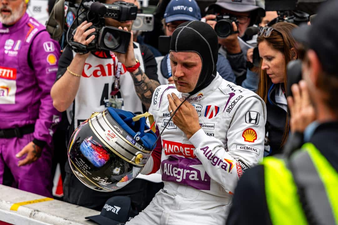 Marcus Ericsson after the Indianapolis 500.