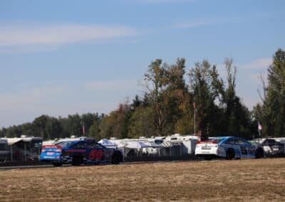 Eric Johnson Jr. and Trevor Huddleston drive at Portland.