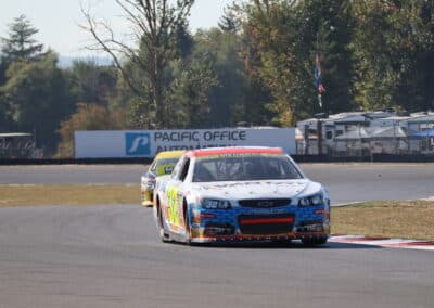 Dale Quarterley drives at Portland.