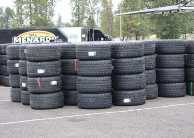 Rain tires at Portland.