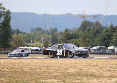 Joey Hand drives at Portland.