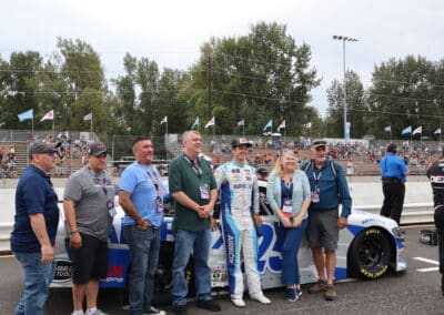 Harrison Burton poses for a photo at Portland.