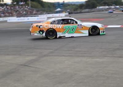 Thomas Annunziata drives at Portland.