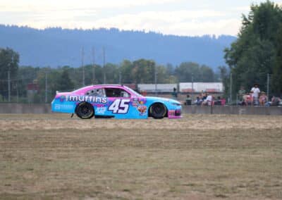 Vicente Salas drives at Portland.