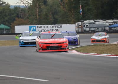 A general view of racing at Portland.