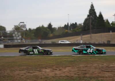 Brennan Poole and Will Brown race at Portland.