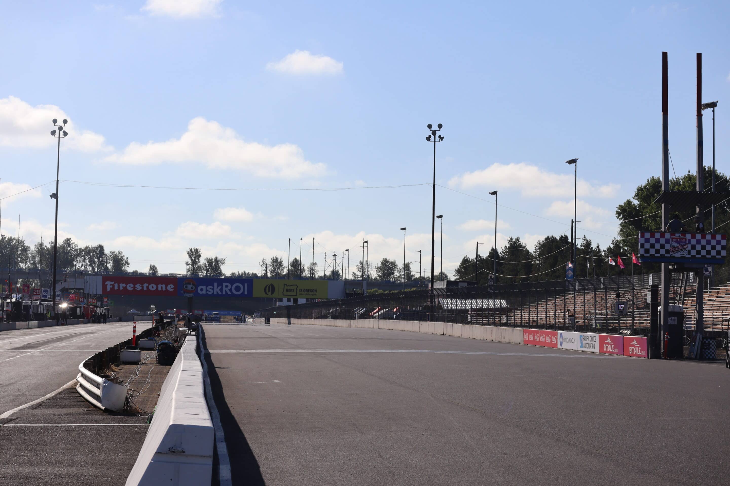 A general view of Portland International Raceway.