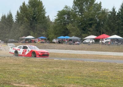 Jesse Love drives at Portland.