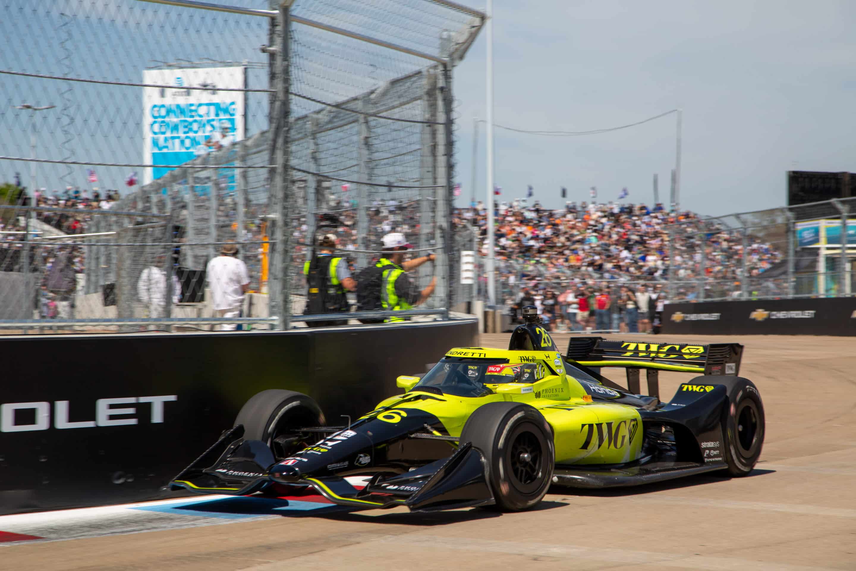 Will Power drives at Arlington.