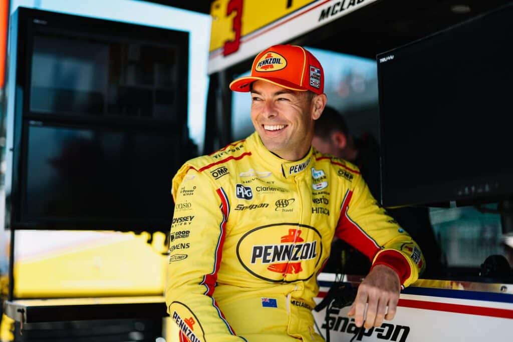 Scott McLaughlin smiles.