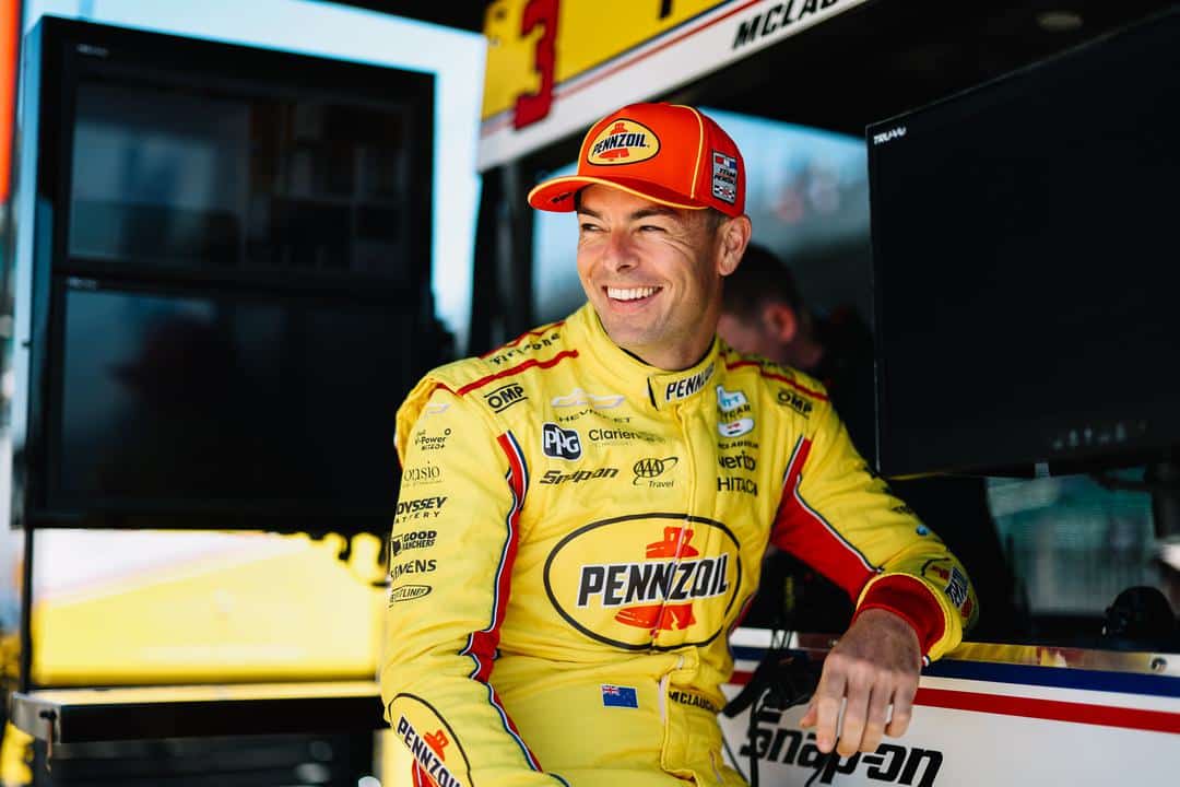 Scott McLaughlin smiles.