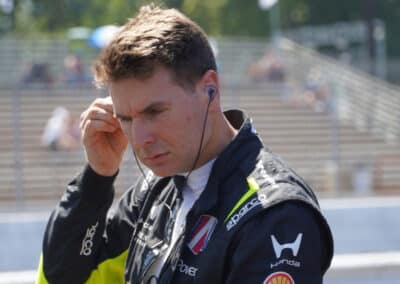 Will Power looks on at Portland.