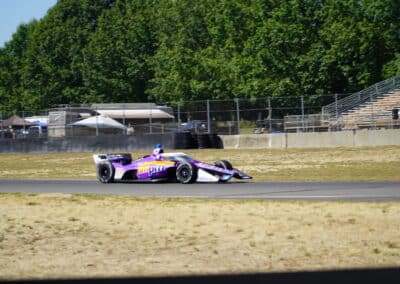 Rinus VeeKay drives at Portland.