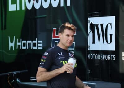 Will Power looks on at Portland.