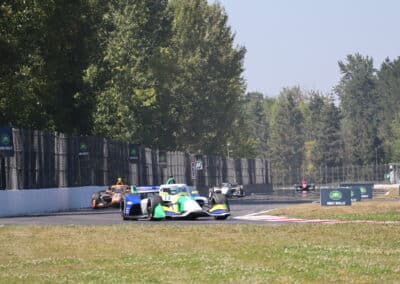 Caio Collet drives at Portland.