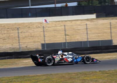 Felix Rosenqvist drives at Portland.