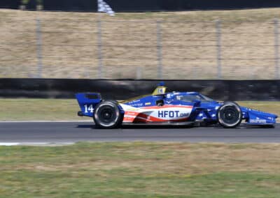 Santino Ferrucci drives at Portland.