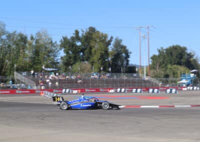 Alessandro de Tullio drives at Portland.
