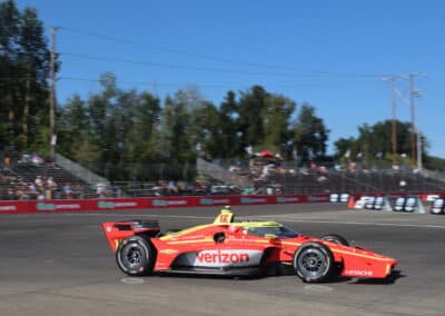 David Malukas drives at Portland.