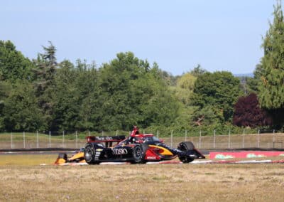Scott McLaughlin drives at Portland.