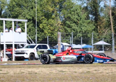 Sting Ray Robb drives at Portland.