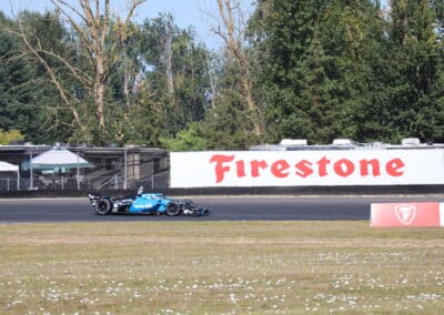 Kyle Kirkwood drives at Portland.