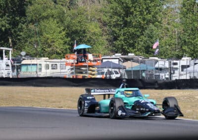 Marcus Ericsson drives at Portland.