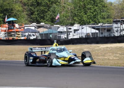 Alexander Rossi drives at Portland.