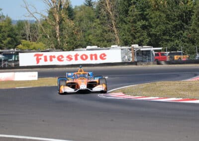 Scott Dixon drives at Portland.