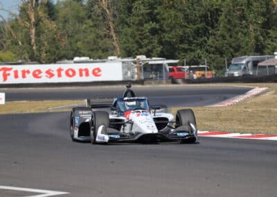 Graham Rahal drives at Portland.