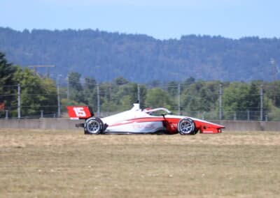 Nicolas Stati drives at Portland.