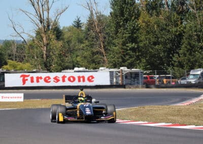 Bart Harrison drives at Portland.