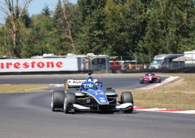 Alessandro de Tullio drives at Portland.